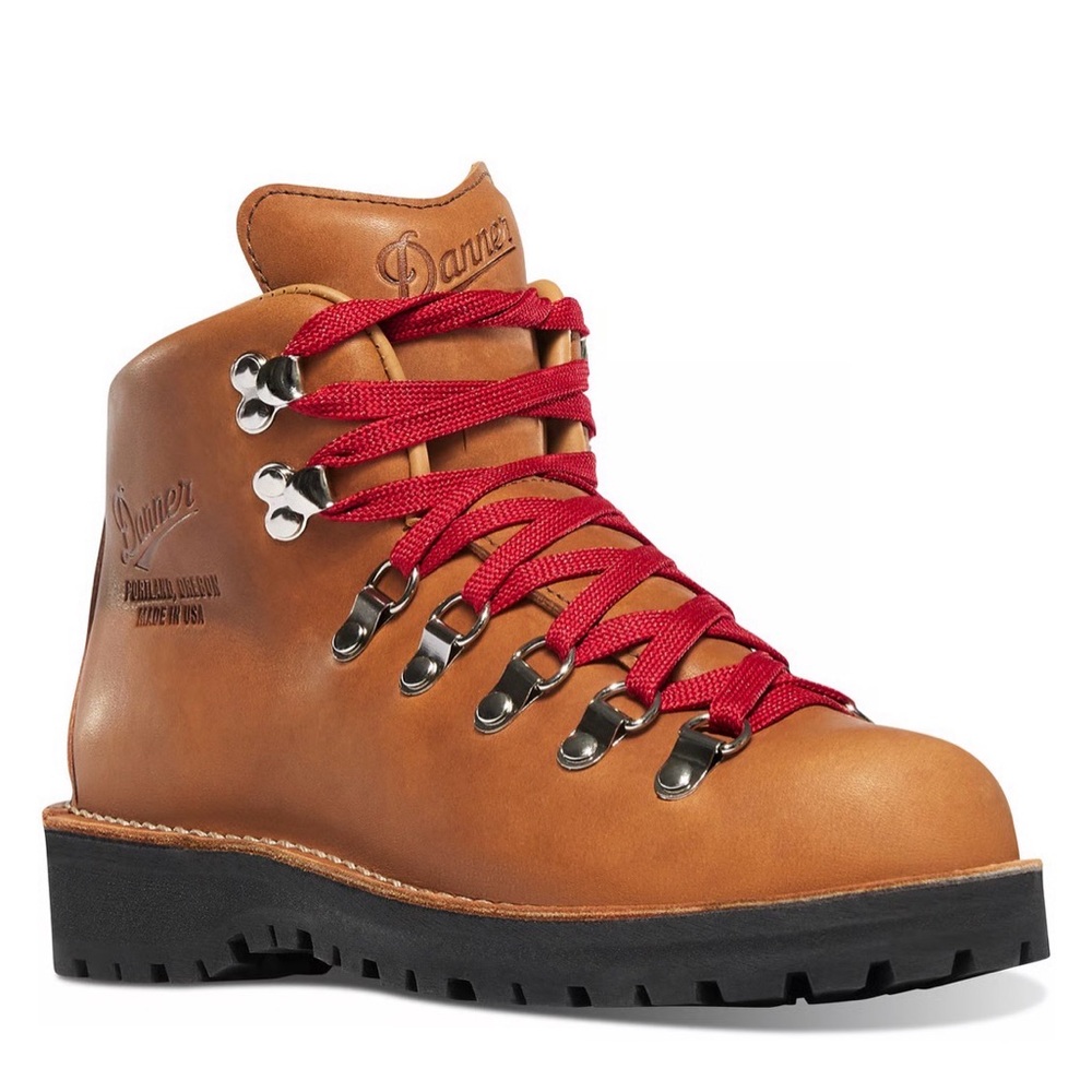 Danner Women’s Brown Leather Hiking Boot with Red Laces